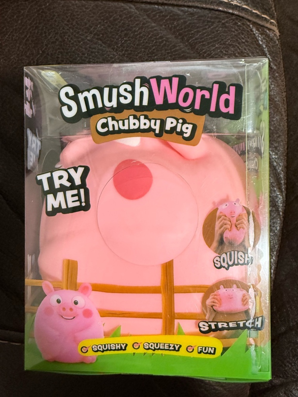 Squishy world Chubby Pig Squeeze Toy - Pink